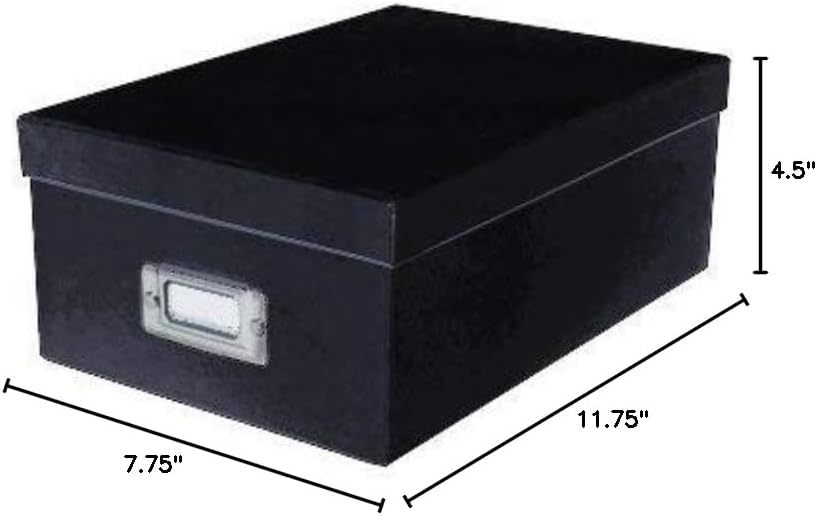 Pioneer Photo Albums Photo Storage Box, Black