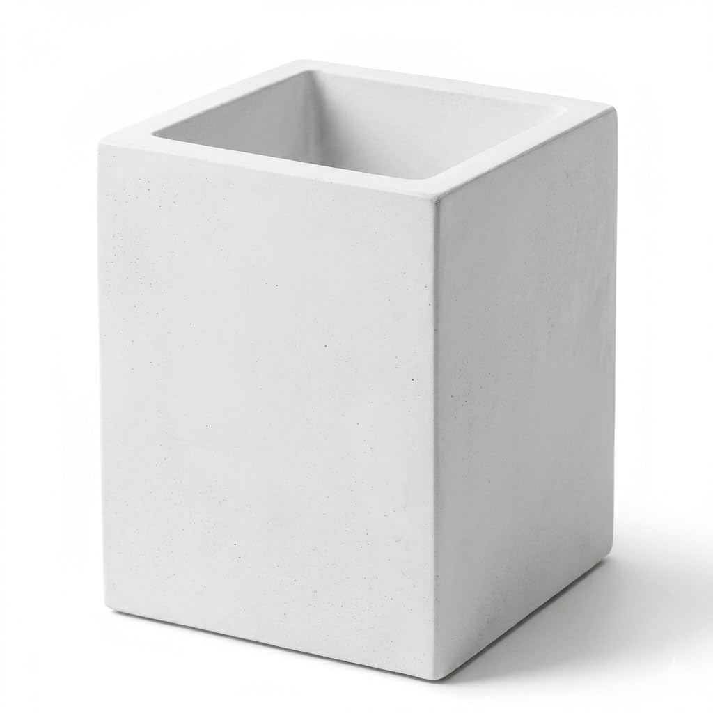 Pen Holder Pencil Holder For Desk,Pen Cup Holder For Desk,Concrete Desktop Pencil Cup (Grey Color)