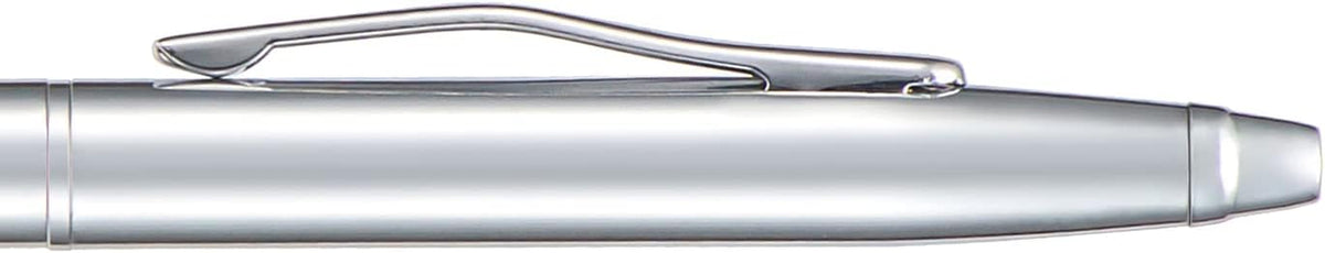 6 Pieces Wikult Silver Slim Metal Ballpoint Pen, 1mm Medium Point Black Ink Smooth Writing, for Business Office Teacher Student Wedding Guest