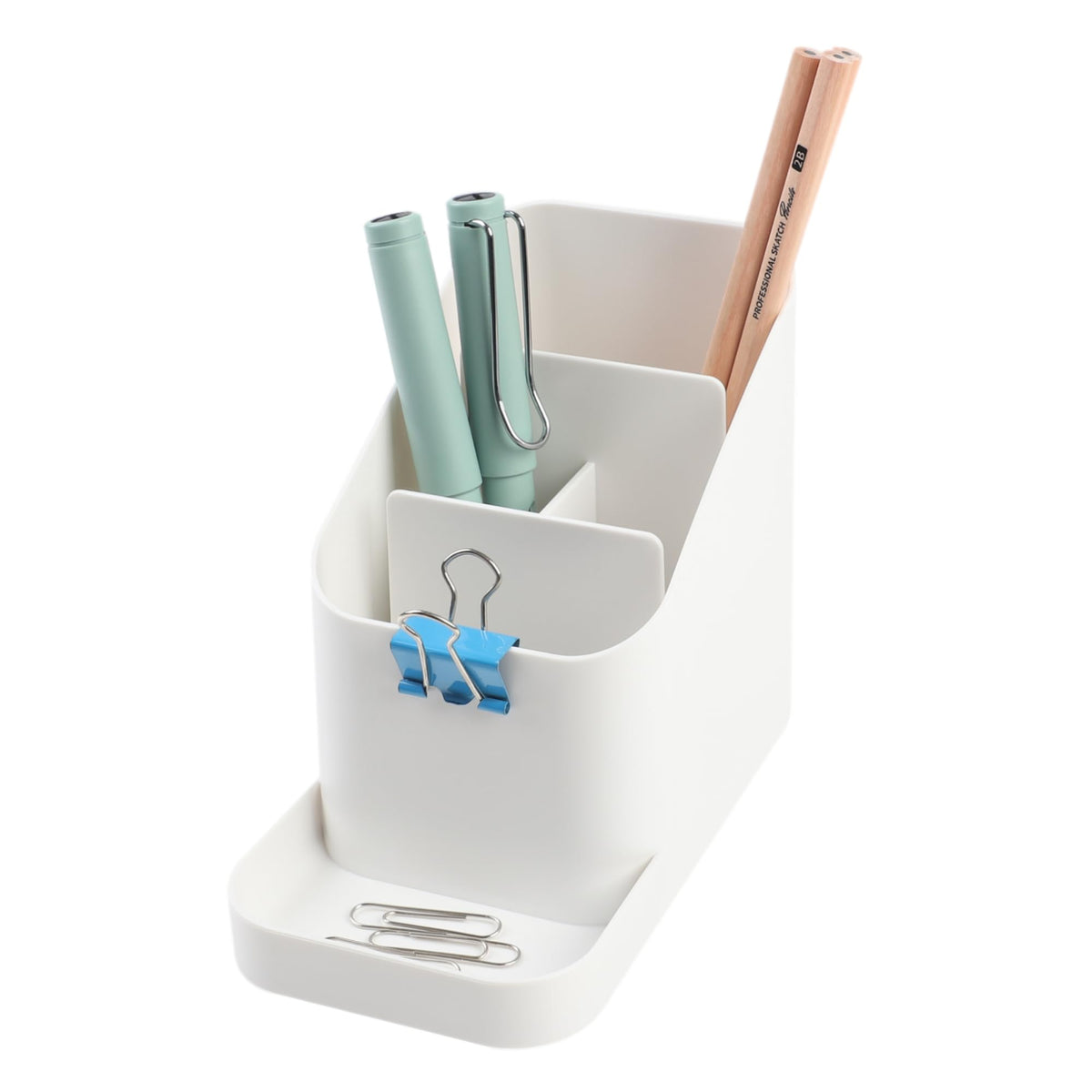 BLUE GINKGO Pen Holder, Desk Organizer, Green, Made in Korea