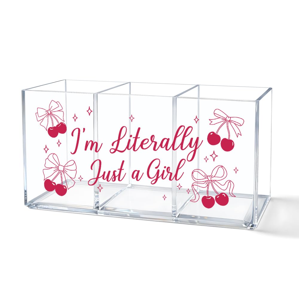 Every Day Is a New Beginning Acrylic Pen Holder 3 Compartments