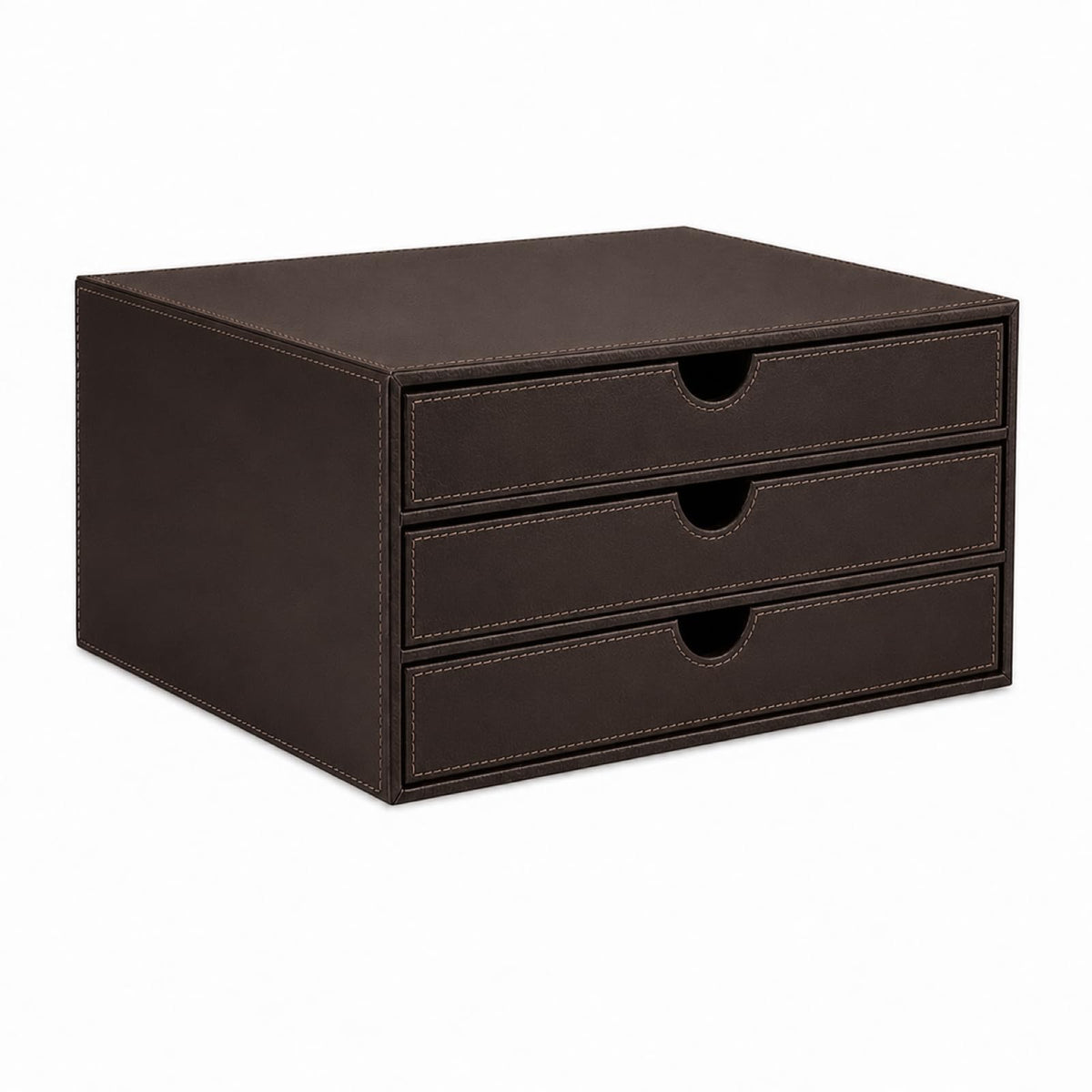 UnionBasic Document Organizer, 3-Drawer File Cabinet Document Storage Box, Office Desktop Filing Organizer, Black