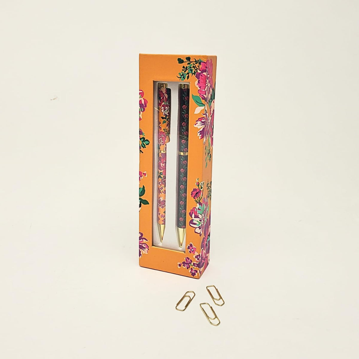 Lady Jayne Global Garden Yellow Floral Boxed Pens, Set of Two (83320)