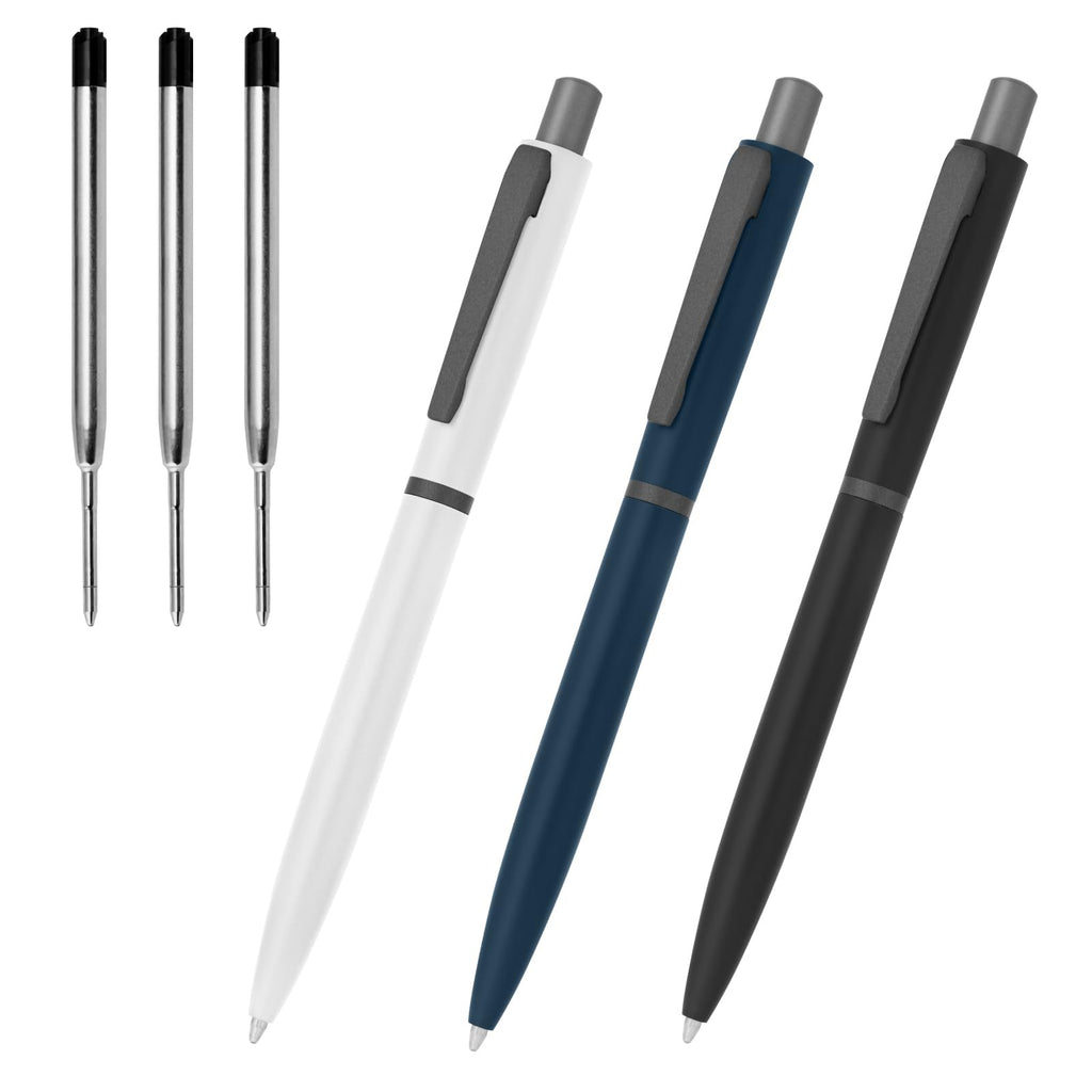 Cambond Ballpoint Pens Black Ink - 1.0 mm Metal Twist Gold Pens Bulk