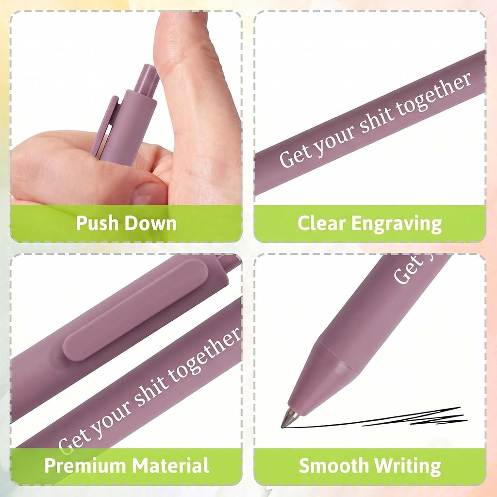 10Pcs Funny Pens Set, Novelty Office Supplies for for Adults