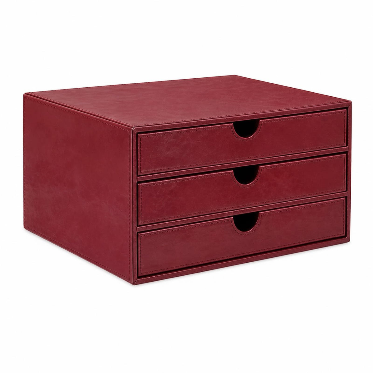 UnionBasic Document Organizer, 3-Drawer File Cabinet Document Storage Box, Office Desktop Filing Organizer, Black