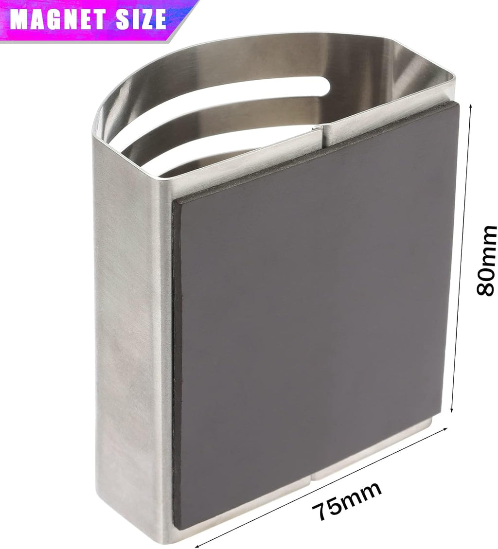 Magnetic Modern Pen and Pencil Holder, 3.25" x 1.75" x 3.50"