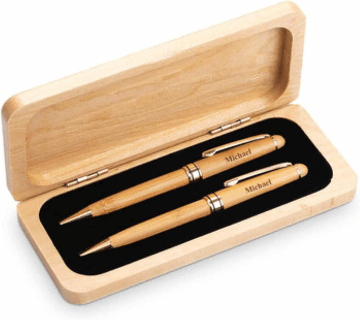 Executive Gift Shoppe | Elegance Collection Laser Engraved Maple Wood Pen & Pencil Set for Lawyers