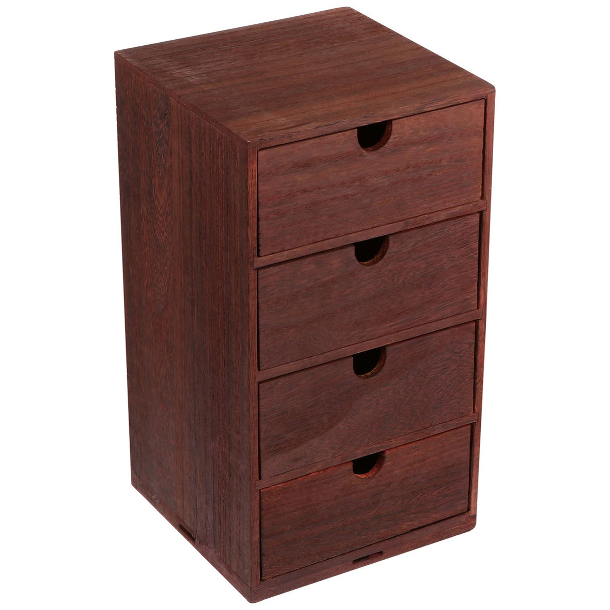 Cabilock Wooden Drawer Organizer, Two-Layer Desktop Storage Box