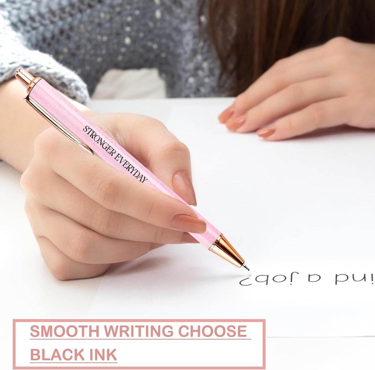 Fancy Pens Sets for Women Office New Begin Gifts for Friends Boss Mom Nice Cute Pen Set Client Teacher Motivational Gift Colleges Positive Encourage Gifts New Jobs Gift Aesthetic Pens
