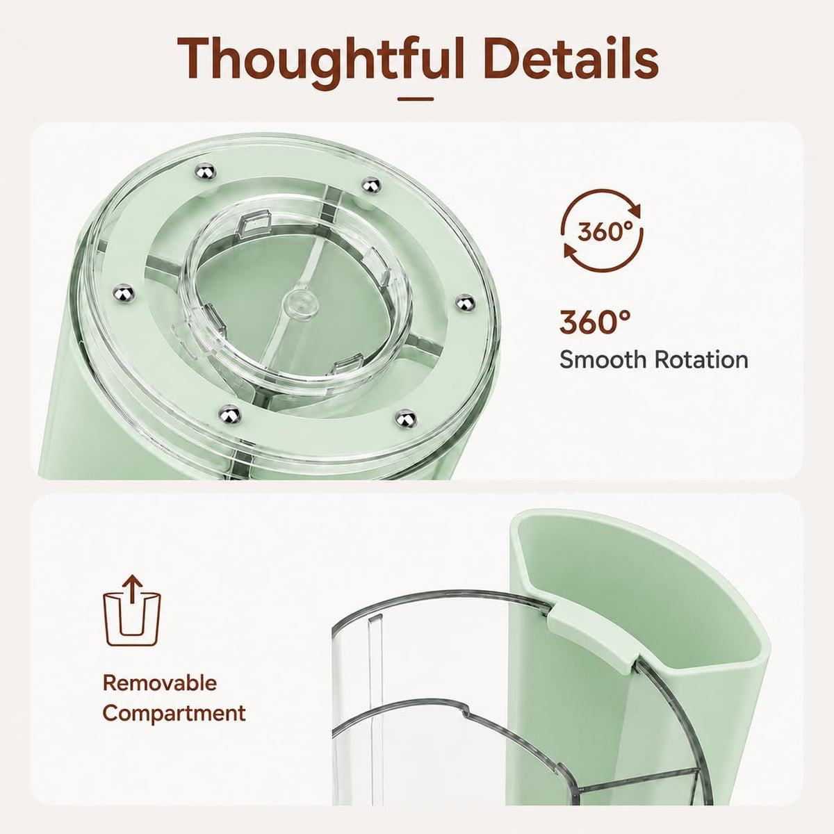 360° Rotating Pen Holder for Desk Adjustable Pencil Organizer, Green