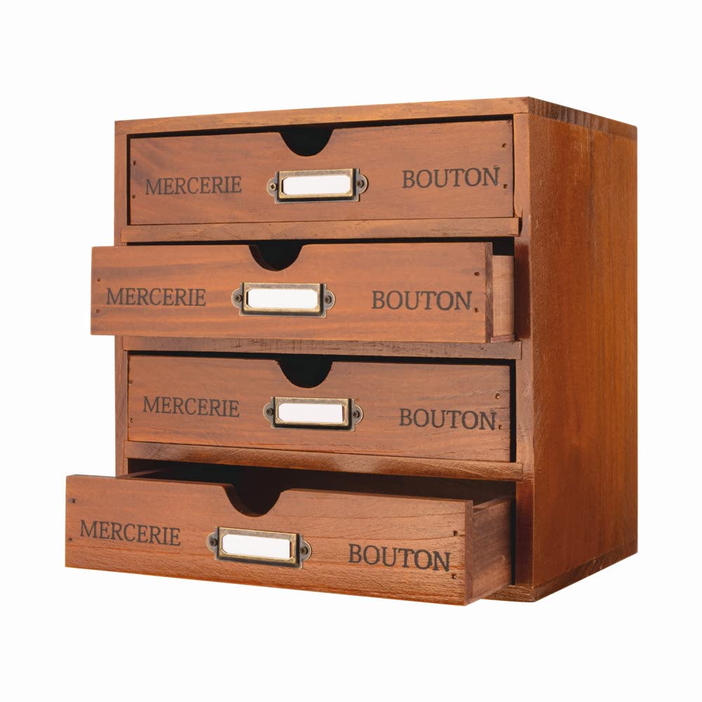 Small Wooden Drawers Wooden Box with Drawer Black