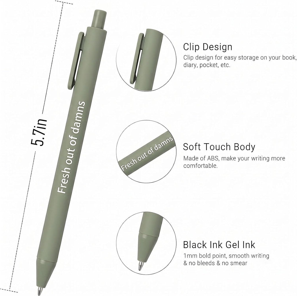 10Pcs Funny Pens Set, Novelty Office Supplies for for Adults