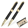 YIVONKA Ballpoint Pen Black Refill,Luxury Ballpoint Line width 0.5mm,Best Ball Pen Gift Set for Men & Women Professional Executive,Office,Nice BallPens Classy Gift Box (Gold)