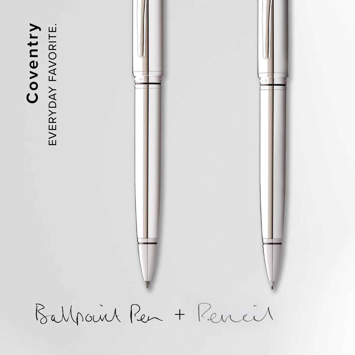 Cross Coventry Polished Chrome Pen &Pencil Gift Set