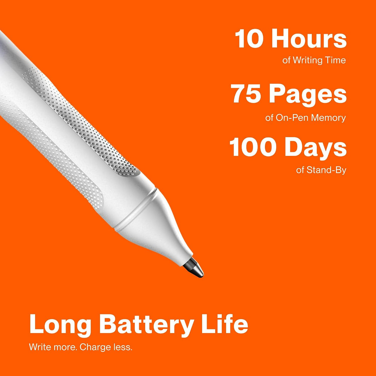 inq Smart Writing Set – Converts Handwriting to Text – Real Ink on Real Paper - AI Note Taking, Voice Recording and Transcription, For iPhone and Android - Smart Pen & Notebook (Letter Size), White