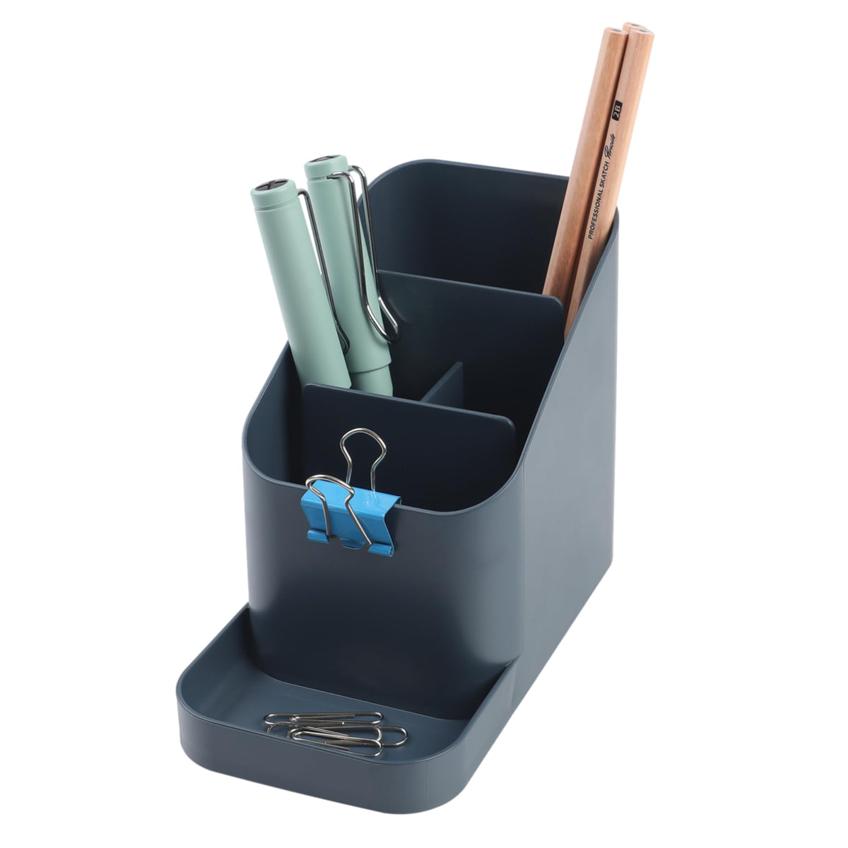 BLUE GINKGO Pen Holder, Desk Organizer, Green, Made in Korea