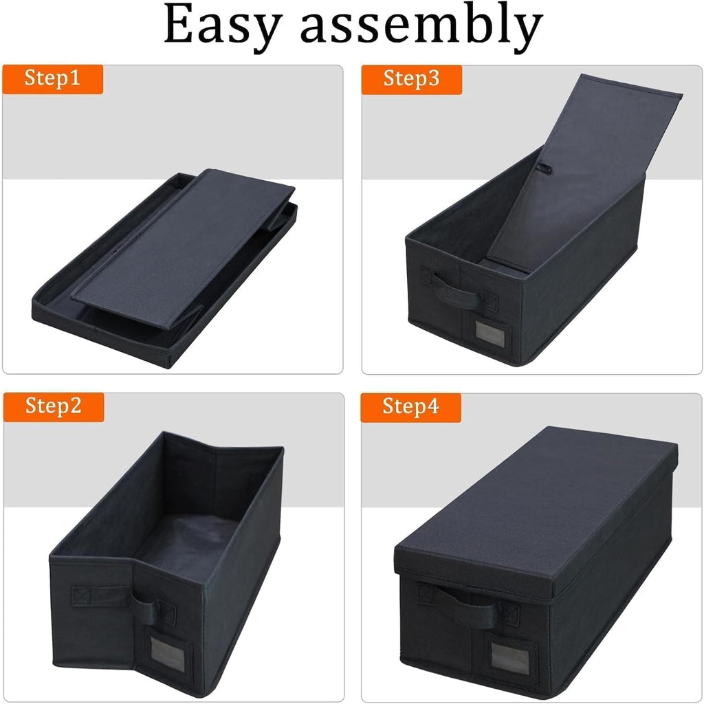 DVD Storage Box with Handle - 6 Pack