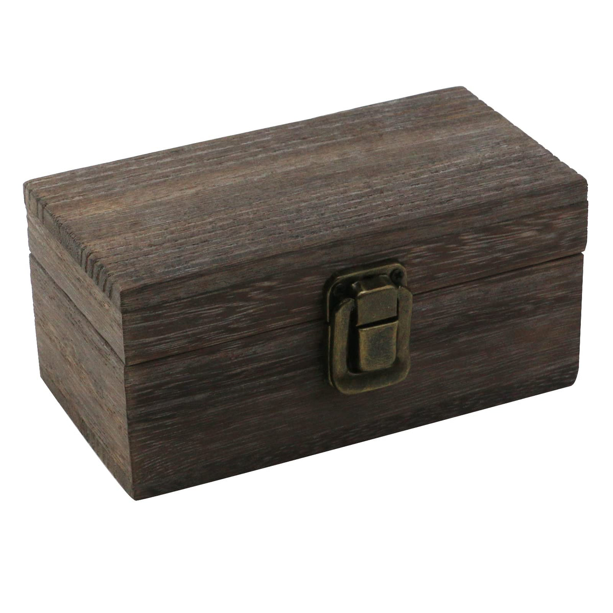 Wooden Desk Organizer 10" x 9.5" x 4.4" Mini Desk Drawer Tabletop Storage Organization Box Vintage Decorative Small Wooden Box（2 Floors）