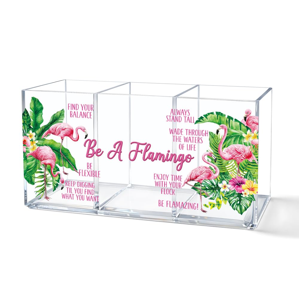 Every Day Is a New Beginning Acrylic Pen Holder 3 Compartments