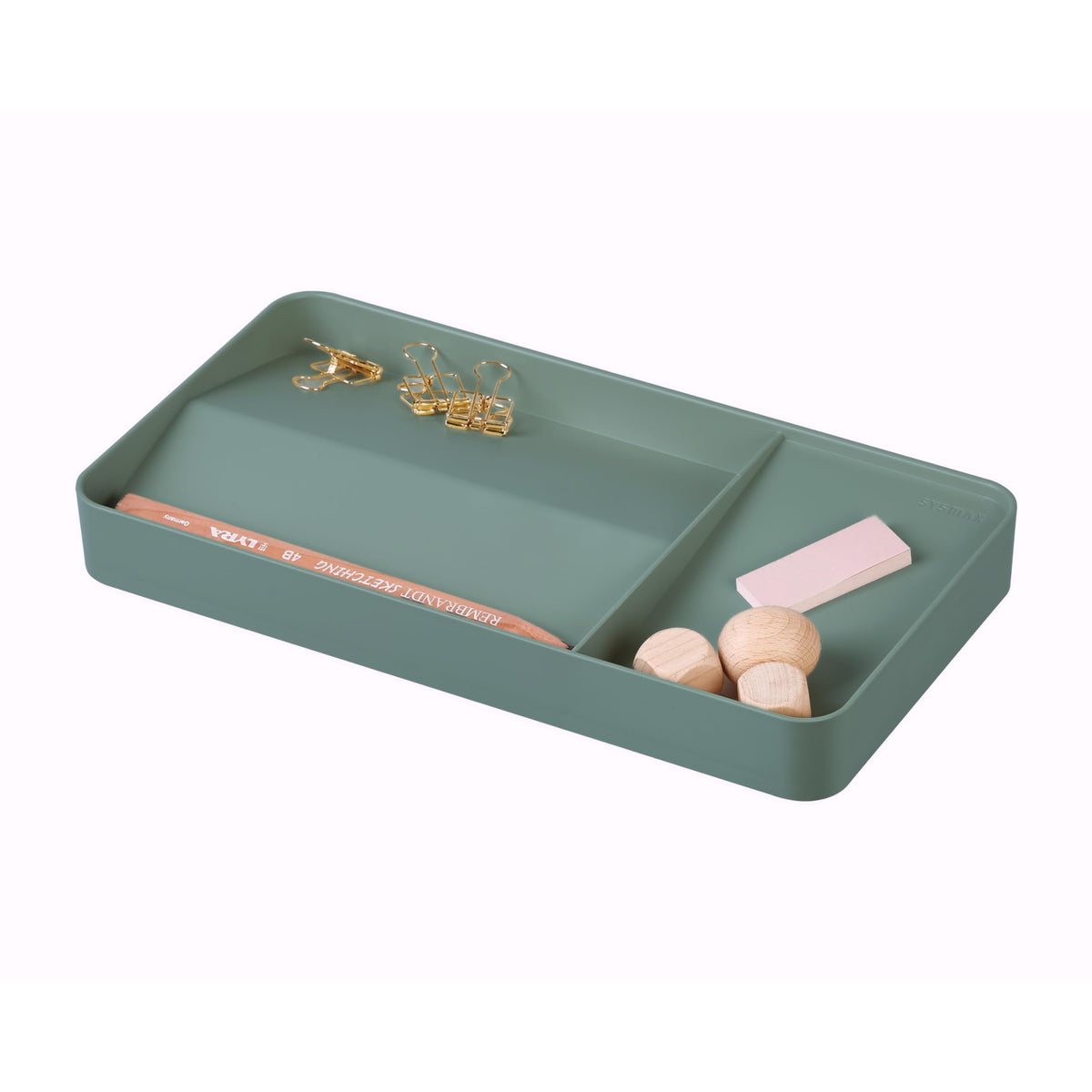 BLUE GINKGO Pen Holder, Desk Organizer, Green, Made in Korea