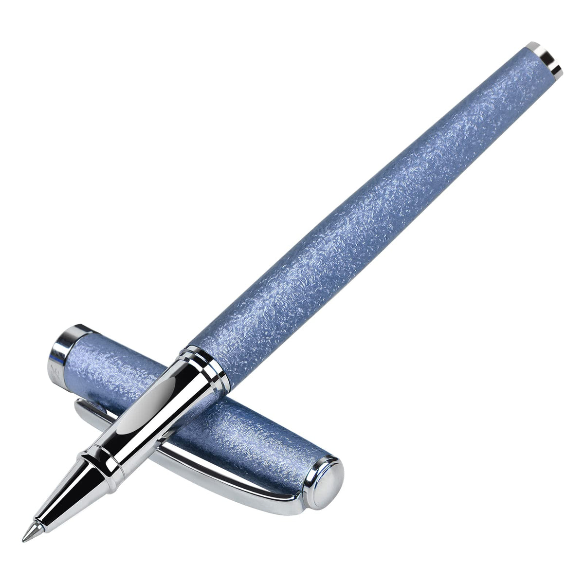 Nice pens,luxury pen with cace,fancy pens Ballpoint Pen Smooth writing experience stylish design effortless writing executive pen-Gift Box with 0.5mm Black Extra 2 Refill (Blue)