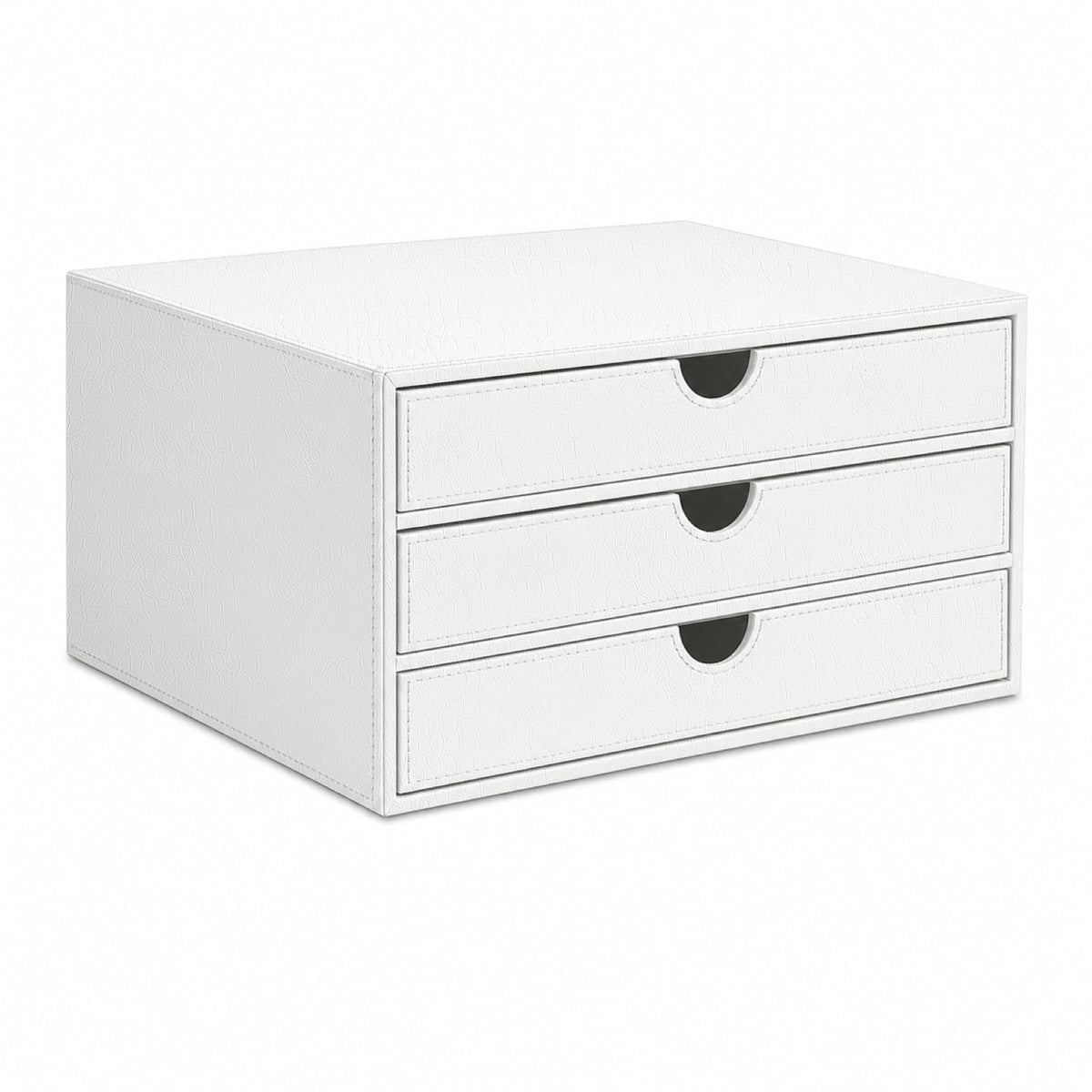 UnionBasic Document Organizer, 3-Drawer File Cabinet Document Storage Box, Office Desktop Filing Organizer, Black