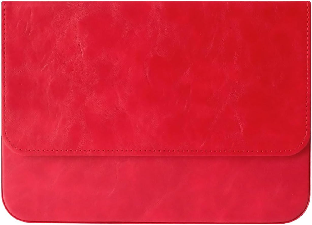 PU Leather Fountain Pen Case, 12-Slot Pen Storage Tray(red)