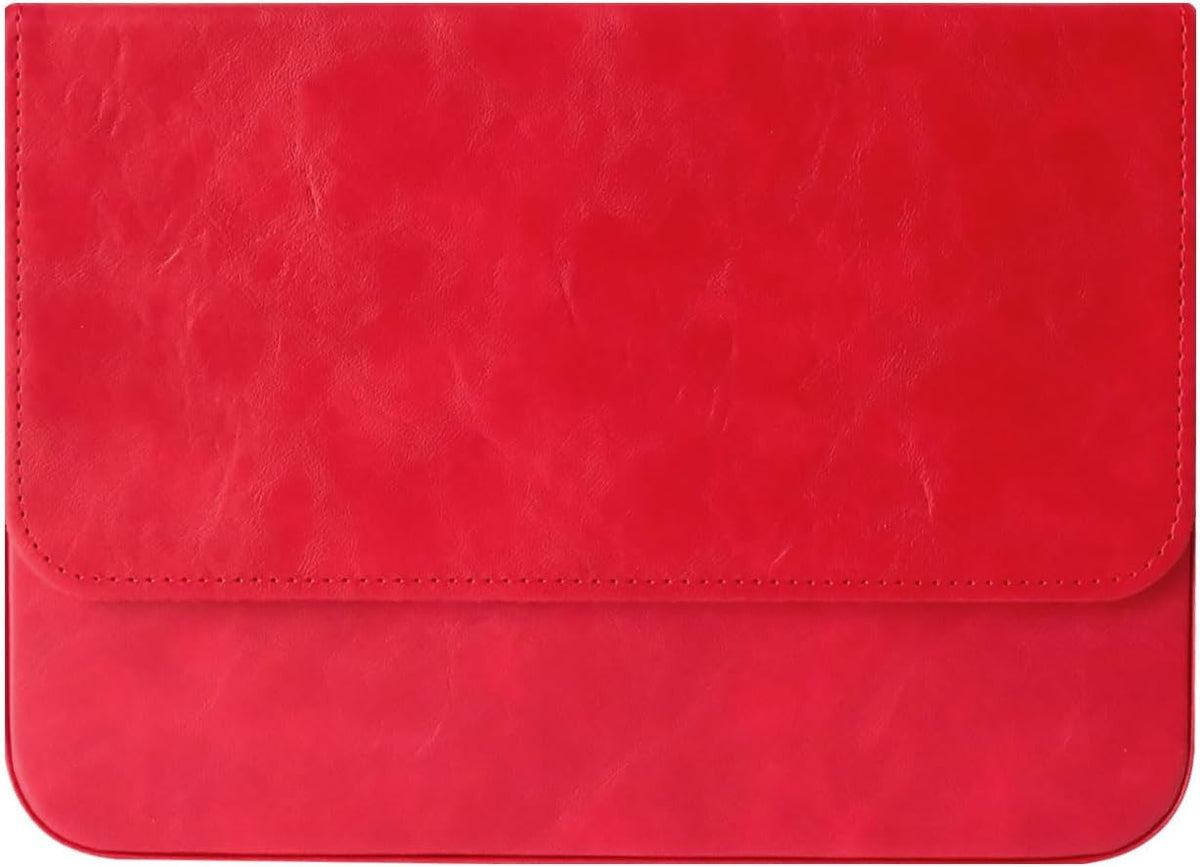PU Leather Fountain Pen Case, 12-Slot Pen Storage Tray(red)
