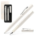 Faber-Castell Grip 2010 Harmony Fountain & Ballpoint Pen Gift Set - Coconut Milk: Fountain Pen Set with Broad Nib & Smooth Ballpoint Pen, Great for Journaling, Graduation Gifts & Father's Day