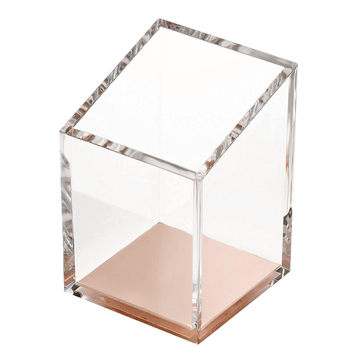 OfficeGoods Acrylic Pen and Pencil Holder, Pink