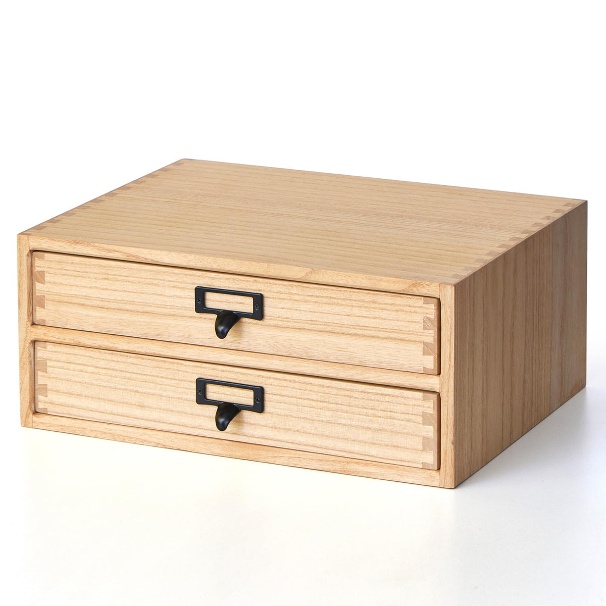 KIRIGEN Wood Desk Organizer with 4 Drawers, Desktop Storage, Natural 34-NA