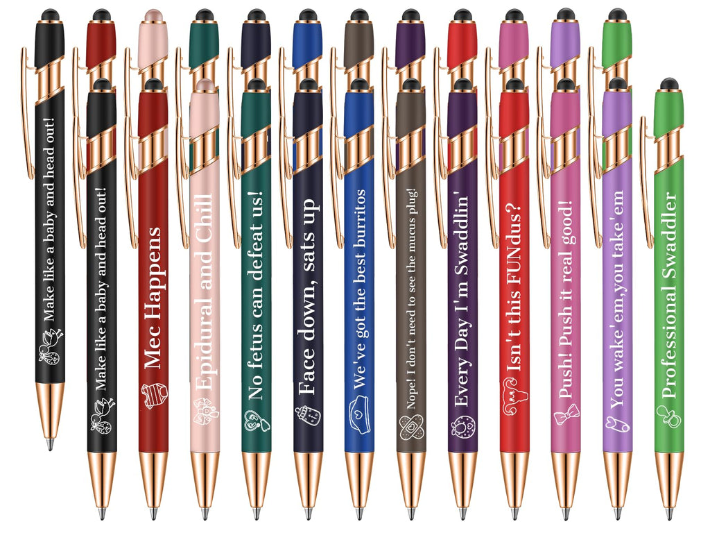 L&D Nurse Pens Set (24 Pcs)-Bulk Gifts for Midwife & Delivery Teams