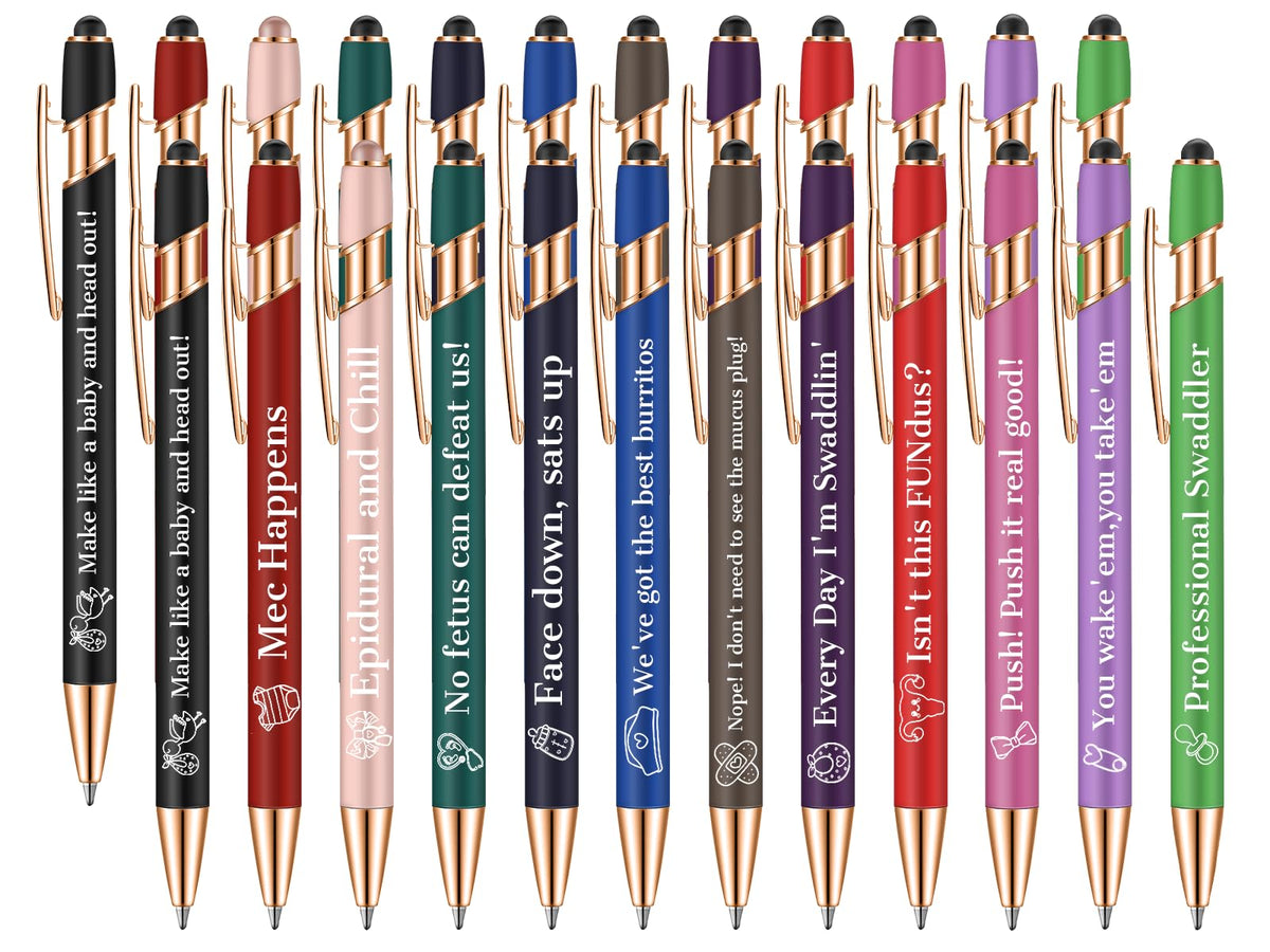 L&D Nurse Pens Set (24 Pcs)-Bulk Gifts for Midwife & Delivery Teams