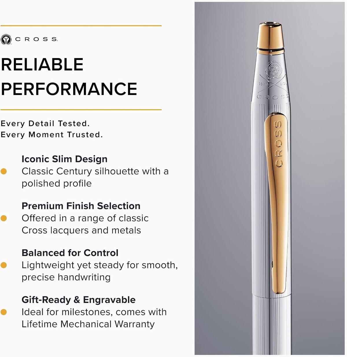 Cross Classic Century Medalist Pen & 0.7mm Pencil Set, Gift-Ready