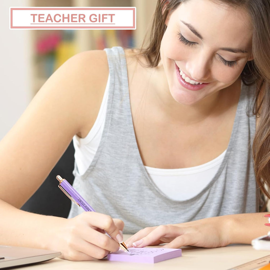Fancy Pens Sets for Women Office New Begin Gifts for Friends Boss Mom Nice Cute Pen Set Client Teacher Motivational Gift Colleges Positive Encourage Gifts New Jobs Gift Aesthetic Pens