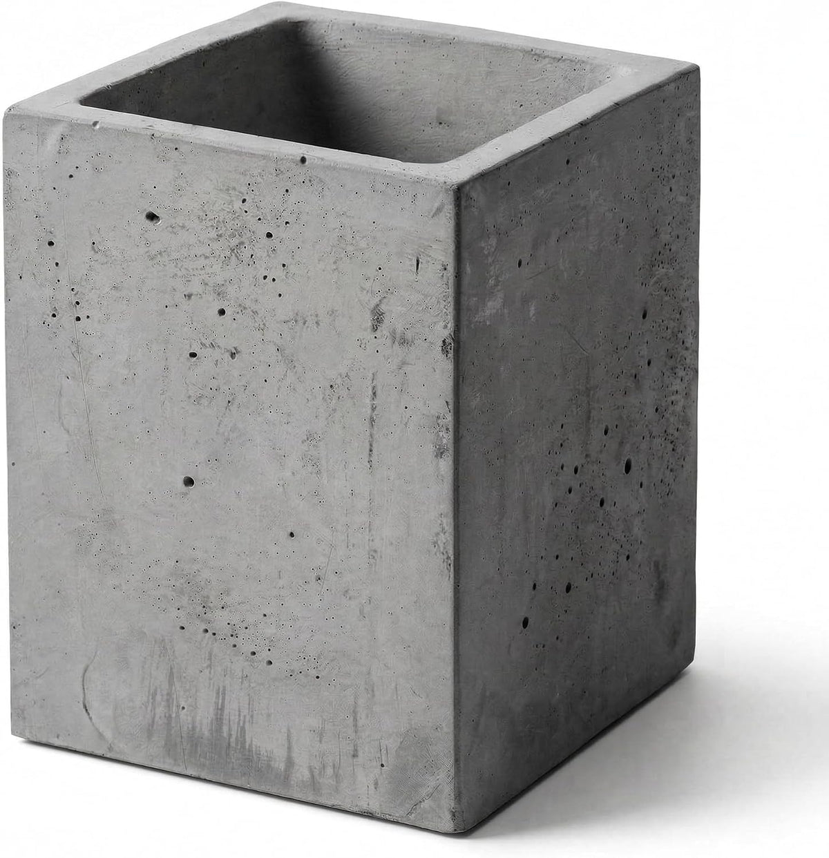 Pen Holder Pencil Holder For Desk,Pen Cup Holder For Desk,Concrete Desktop Pencil Cup (Grey Color)