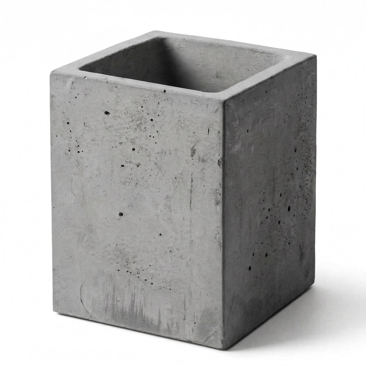 Pen Holder Pencil Holder For Desk,Pen Cup Holder For Desk,Concrete Desktop Pencil Cup (Grey Color)