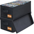 DVD Storage Box with Handle - 6 Pack