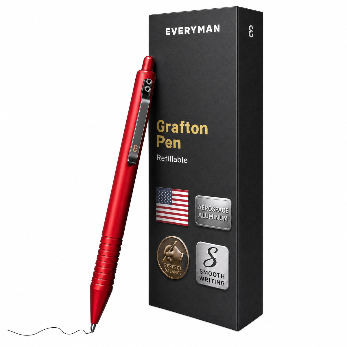 EDC Grafton OD Green 0.7mm Metal Gel Ink Pen and Mechanical Pencil Set