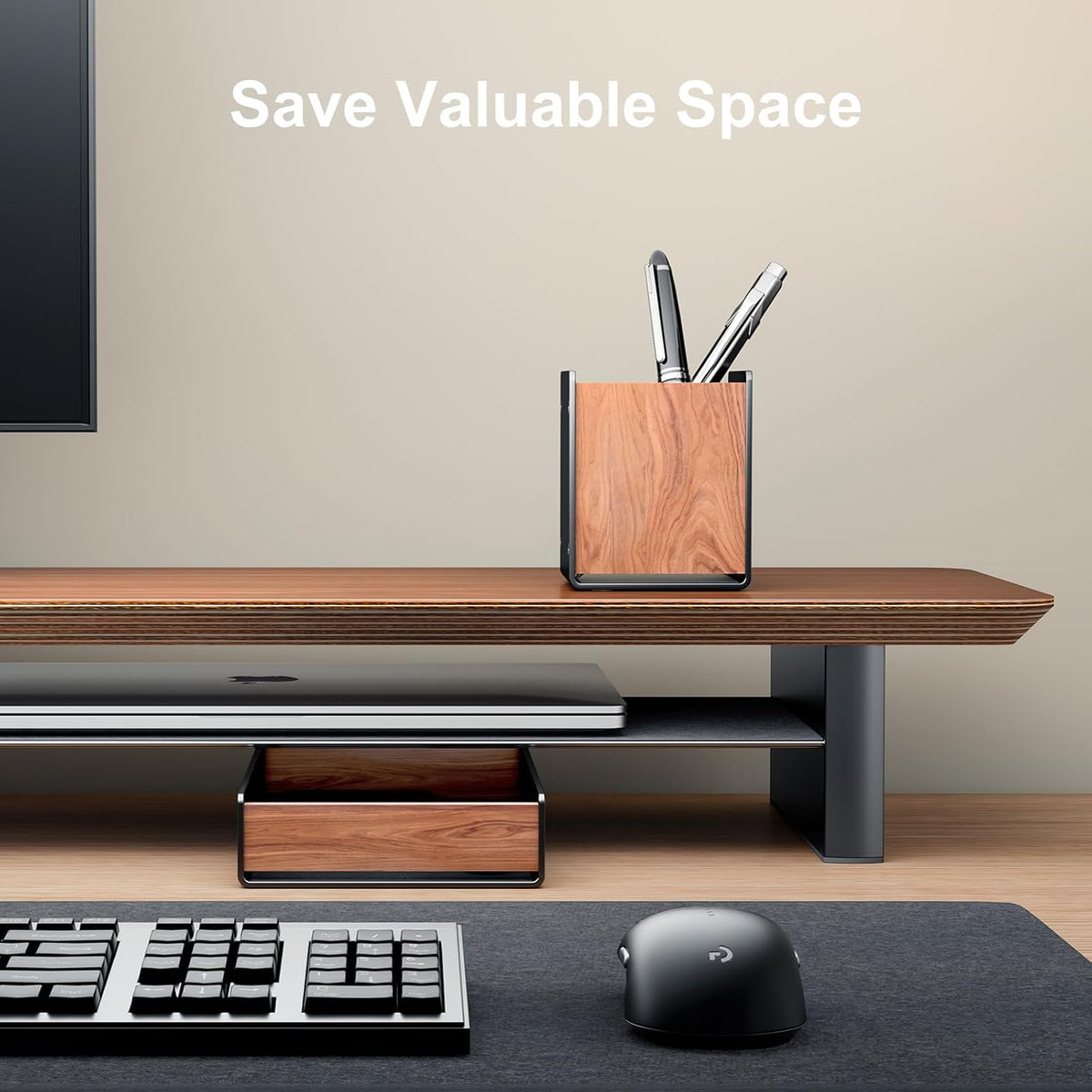 UPERGO Desk Organizer Tray Pen and Pencil Holder Set