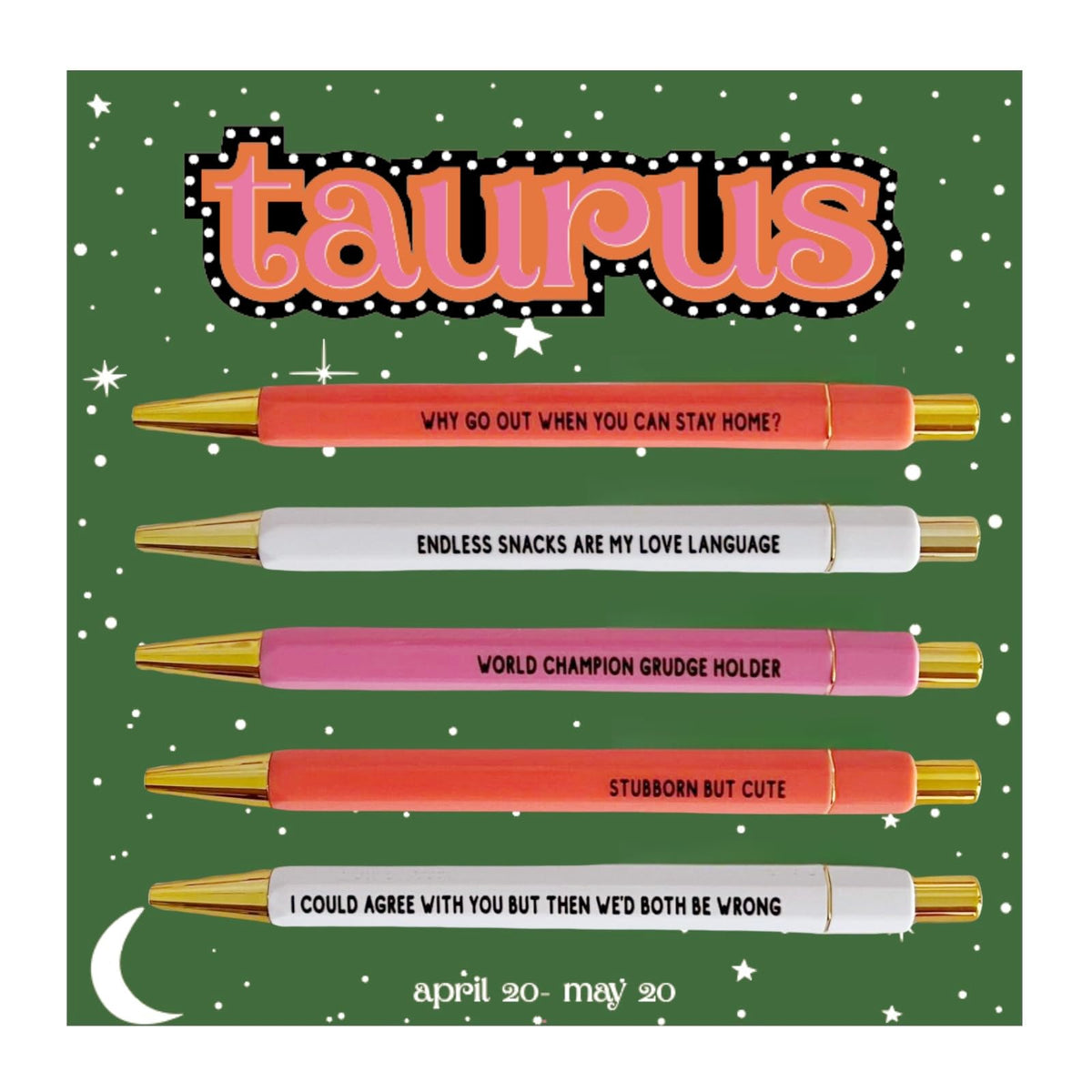 Jxueych 5pcs Cancer Pen Set - Funny Personalized Pens with Inspirational Quotes - Ideal Gift for Friends and Family - Black Ink, Medium Nib 1.0mm