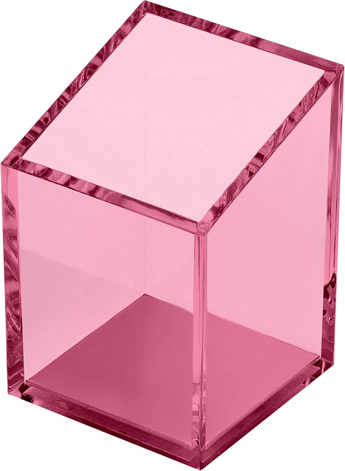 OfficeGoods Acrylic Pen and Pencil Holder, Pink