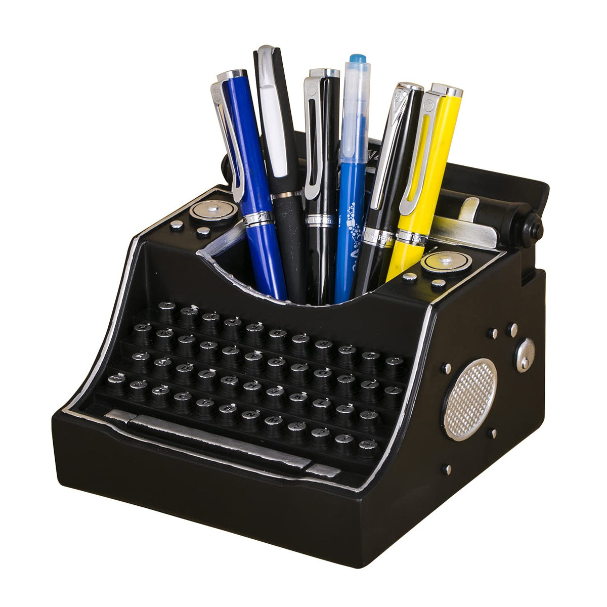 Retro Typewriter Pen Holder Desk Organizers for Writer's Iron