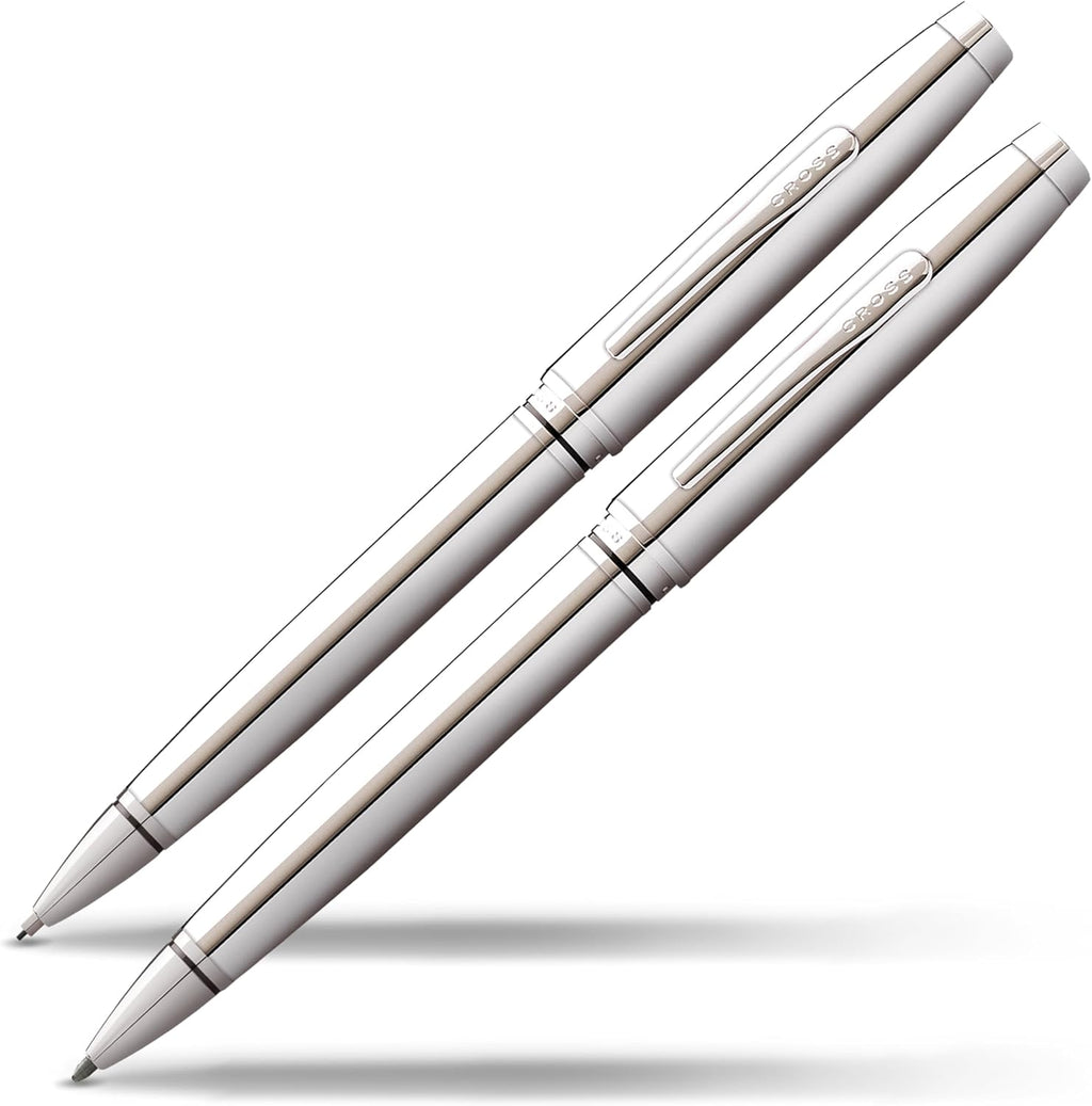 Cross Coventry Polished Chrome Pen &Pencil Gift Set