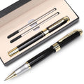 YIVONKA Ballpoint Pen Luxury Ballpoint Line Black Refill width 0.5mm Gift Set for Men & Women Professional Executive,Office,Nice BallPens Classy Gift Box (Silver)