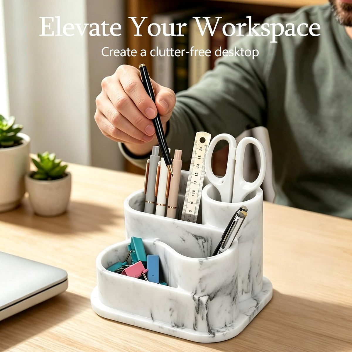 Aesthetic Desk Organizer,Pen Holder for Desk,Modern Office Desk Accessories
