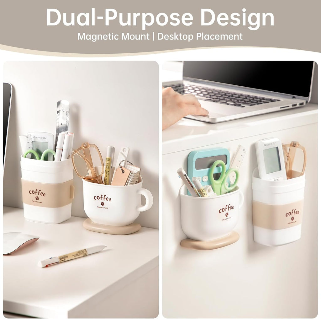 Magnetic Pen Holder, 2 Pack Dry Erase Marker Holder for Whiteboard