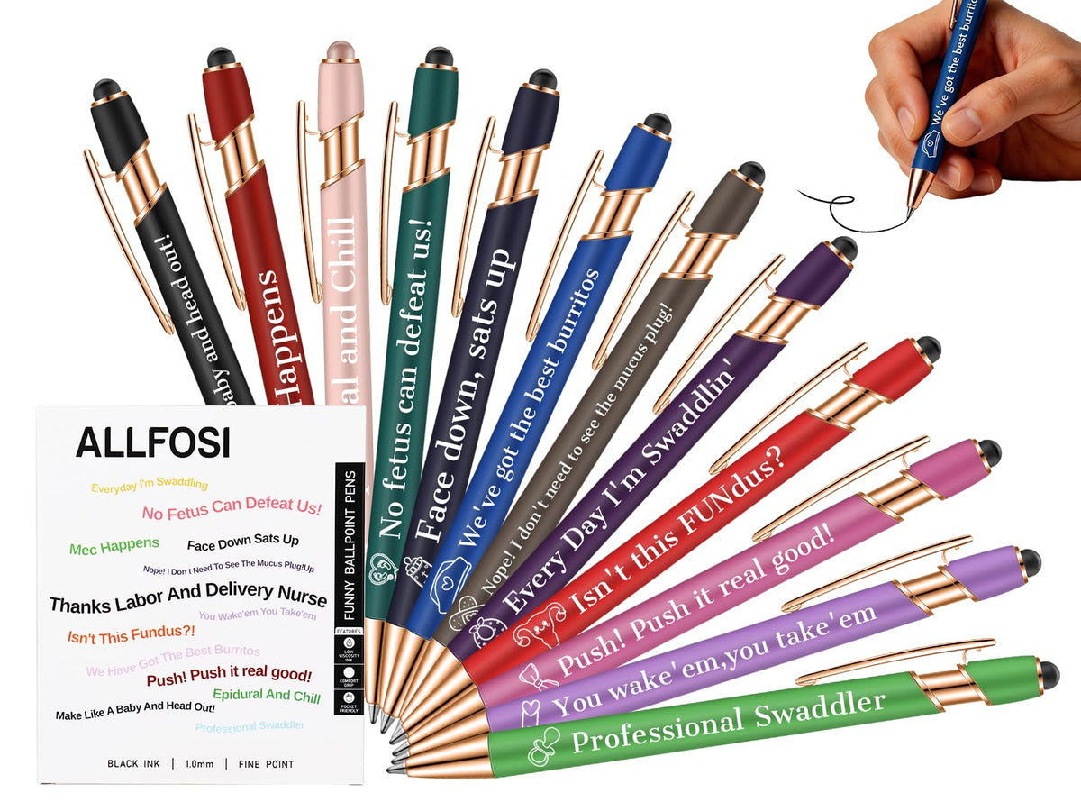 L&D Nurse Pens Set (24 Pcs)-Bulk Gifts for Midwife & Delivery Teams