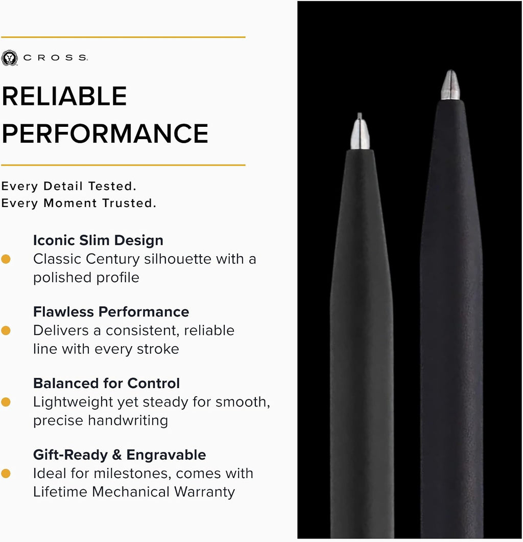 Cross Classic Century Black Lacquer Refillable Pen & Pencil Gift Set